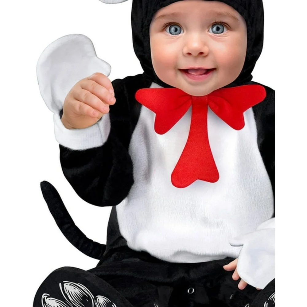 Dr.Suess Cat in the Hat Halloween‎ Costume for Infants, Size 6-12M NWT